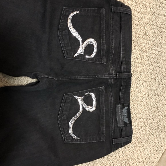 black jeans with sequins